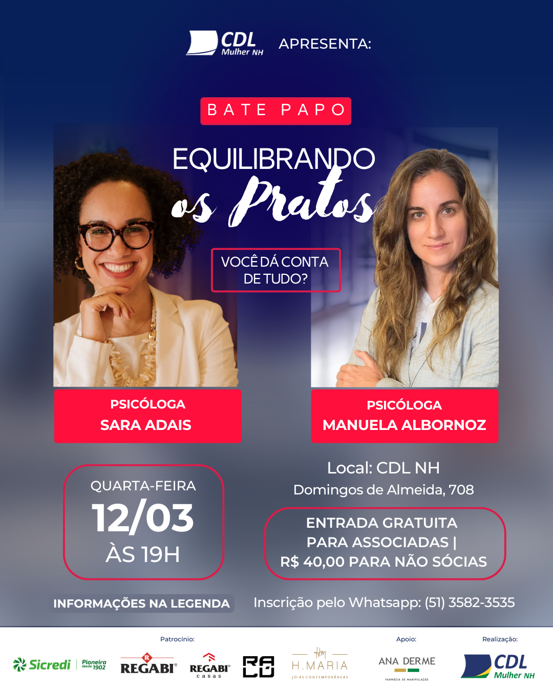CDL Mulher promove evento “Equilibrando os Pratos” em comemoração ao Dia da Mulher
