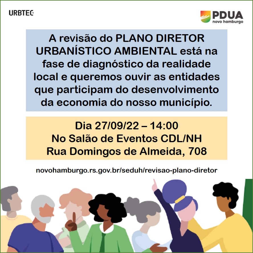 Reunião do PDUA de Novo Hamburgo será na CDL-NH