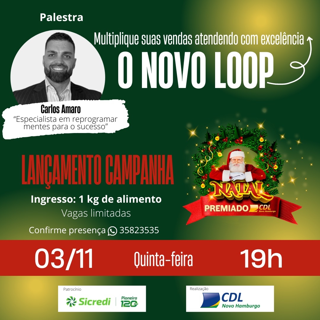 Lançamento da campanha Natal Premiado será em novembro