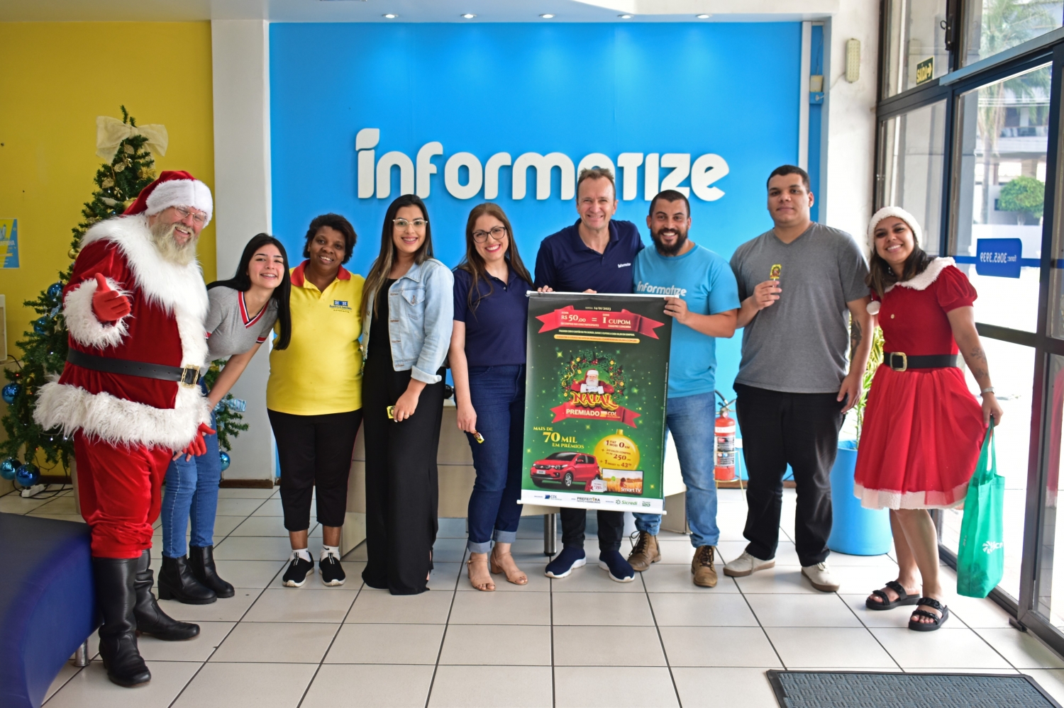8° dia de visitas do Casal Noel no comércio