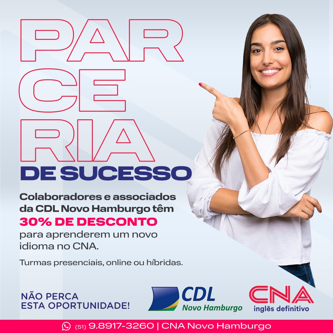 CDL-NH fecha parceria com CNA Idiomas