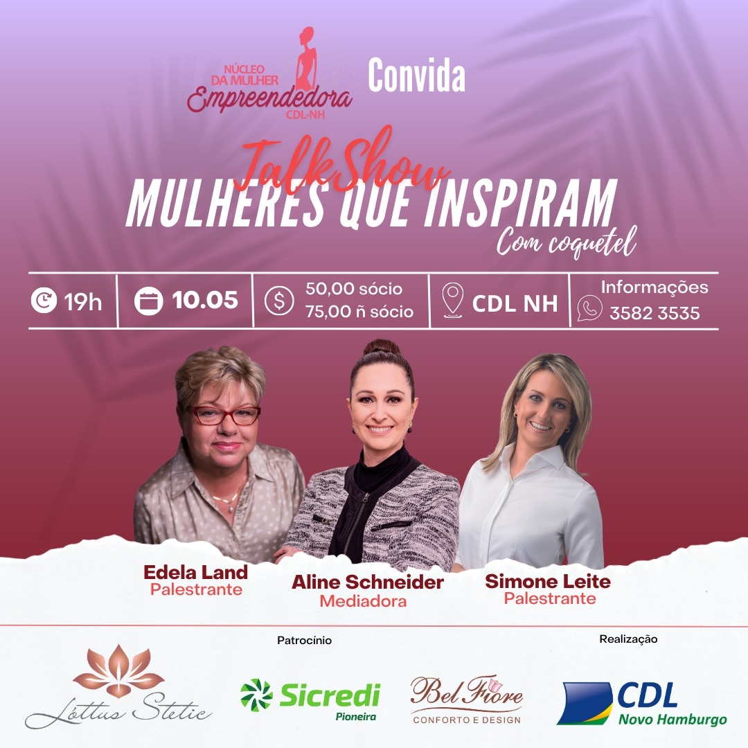 Núcleo da Mulher Empreendedora da CDL-NH abre agenda de eventos 2023