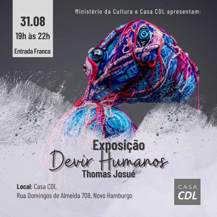 Casa CDL expõe trabalhos do artista brasileiro Thomas Josué