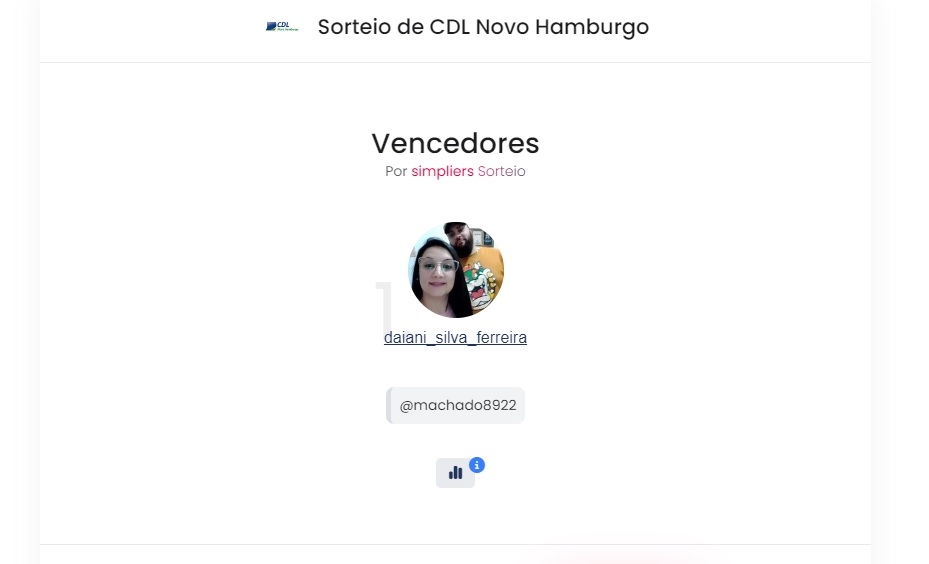 Saiu a ganhadora do sorteio especial de Dia do Cliente