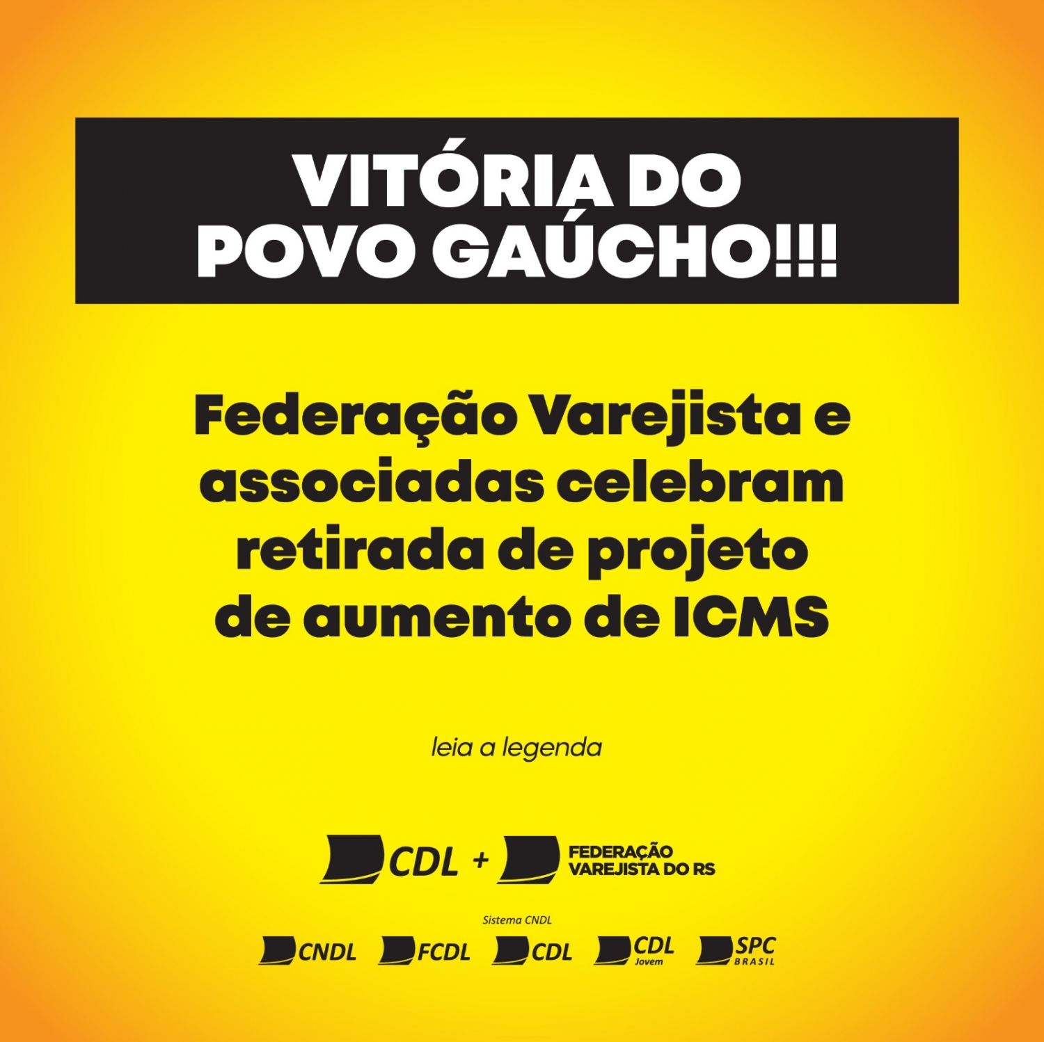 Vitória do povo gaúcho: retirada do projeto de aumento de ICMS